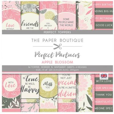 The Paper Boutique Perfect Partners Apple Blossom Designpapier - Paper Pad